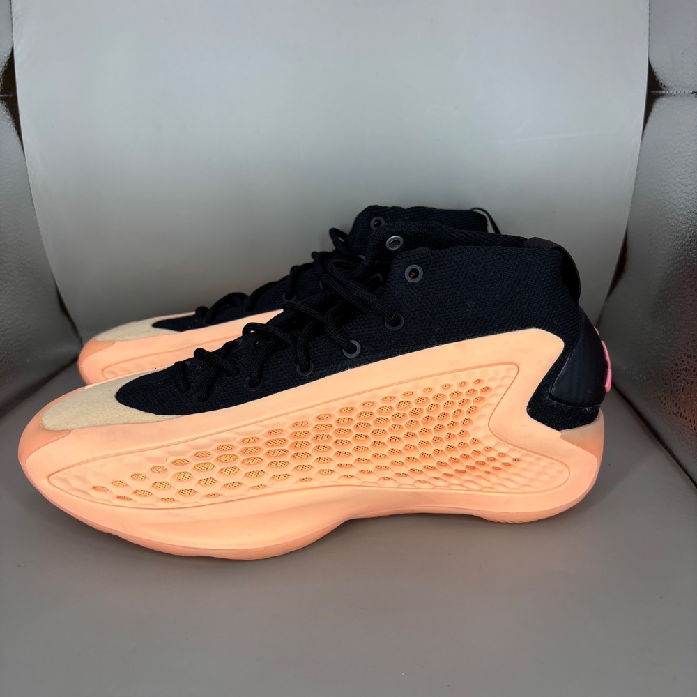 Adidas AE 1 With Love Anthony Edwards Basketball Shoes Coral Black IF1883 6.5 - Picture 3 of 7